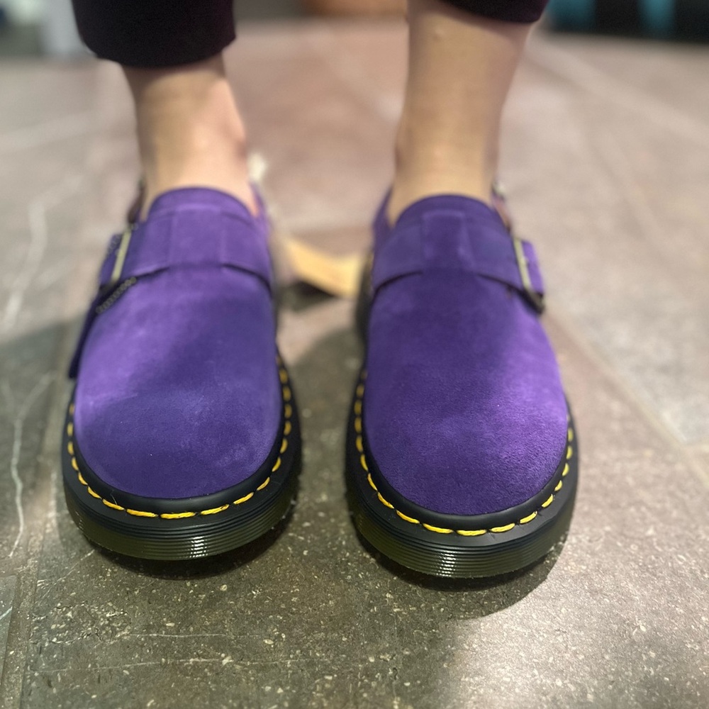 JORGE MADE IN ENGLAND SUEDE SLINGBACK MULES